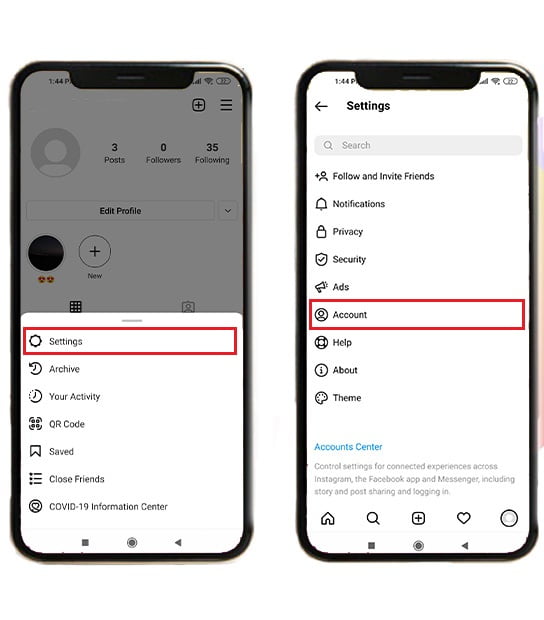 گرفتن تیک آبی اینستا