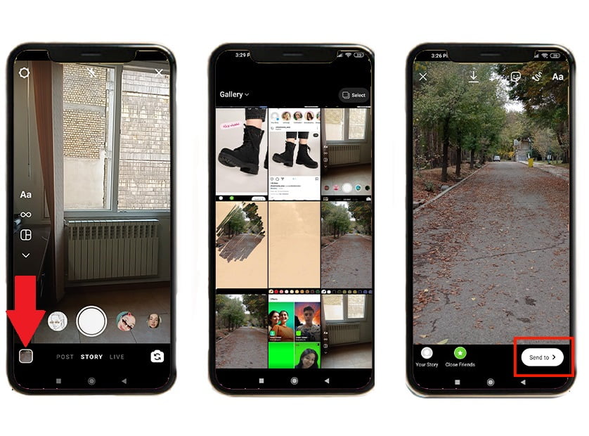 نحوه انتشار استوری