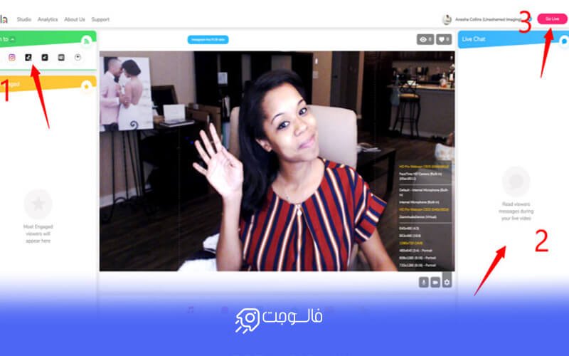 داشبورد سایت loola