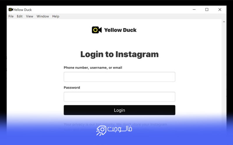 در صفحه بعدی که وارد می شوید باید نام کاربری و پسورد صفحه اینستاگرام خود را که قصد برگزاری لایو در آن را دارید در کادر های مربوطه وارد کنید.