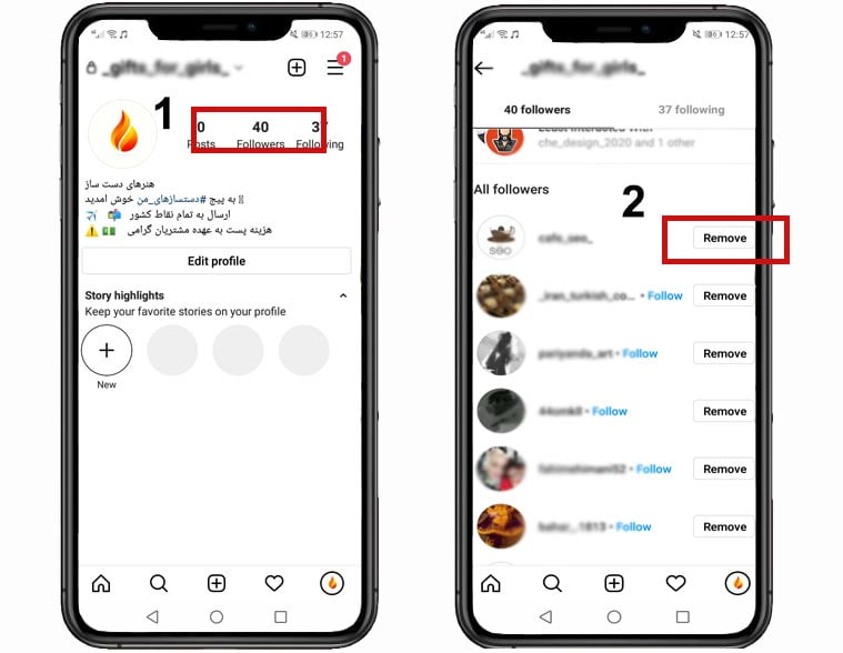 پنهان کردن پست برای یک نفر