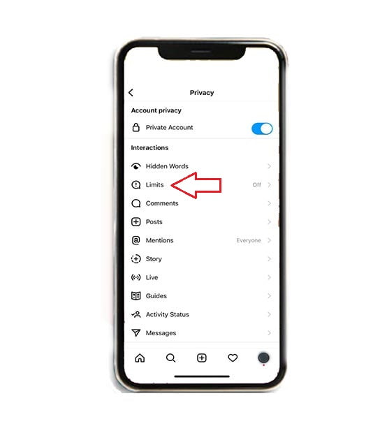 limit اینستاگرام
