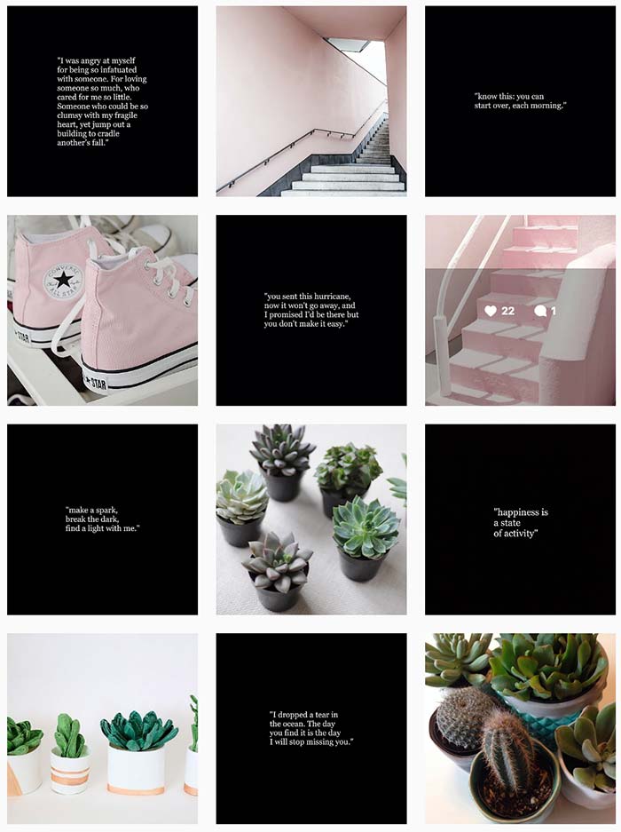 layout برای اینستاگرام